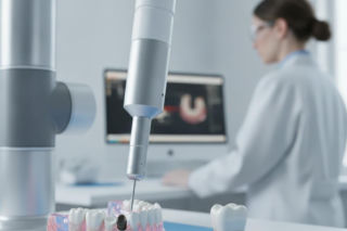 Najtrudniejszy etap przeszczepu zęba robi robot. Precyzja może oszczędzić kość
