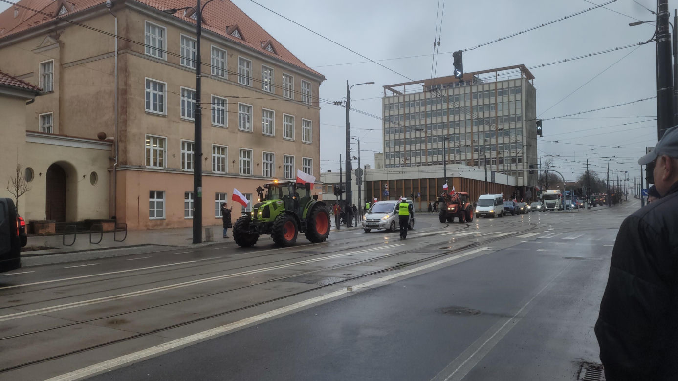 Protest rolników w Olsztynie, 20 lutego