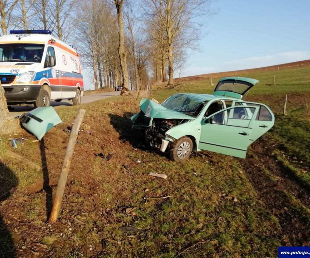 Wypadek na drodze nr 651