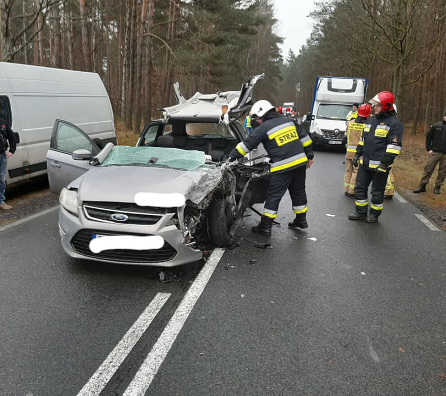 Wypadek na drodze wojewódzkiej nr 201