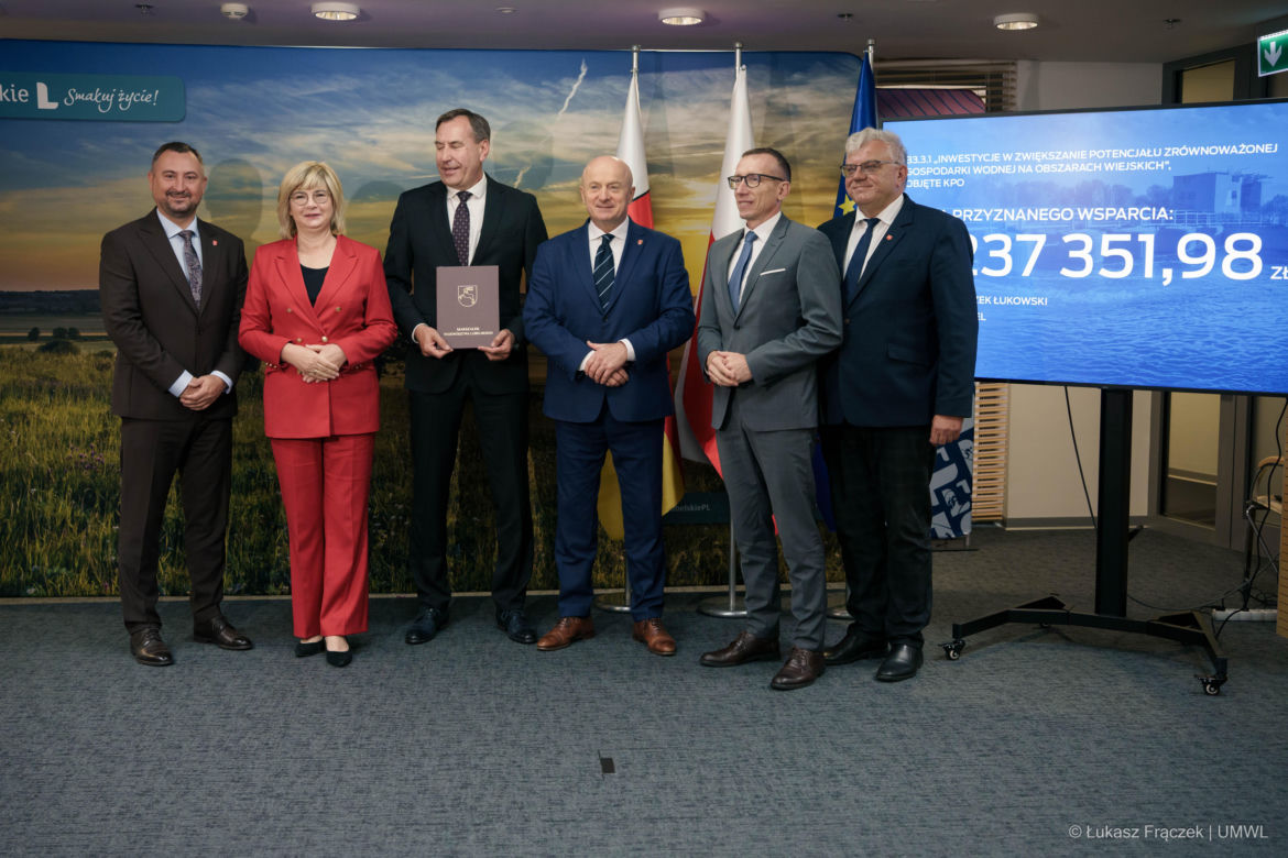 Ponad 2,2 mln zł z KPO na zbiorniki retencyjne w woj. lubelskim