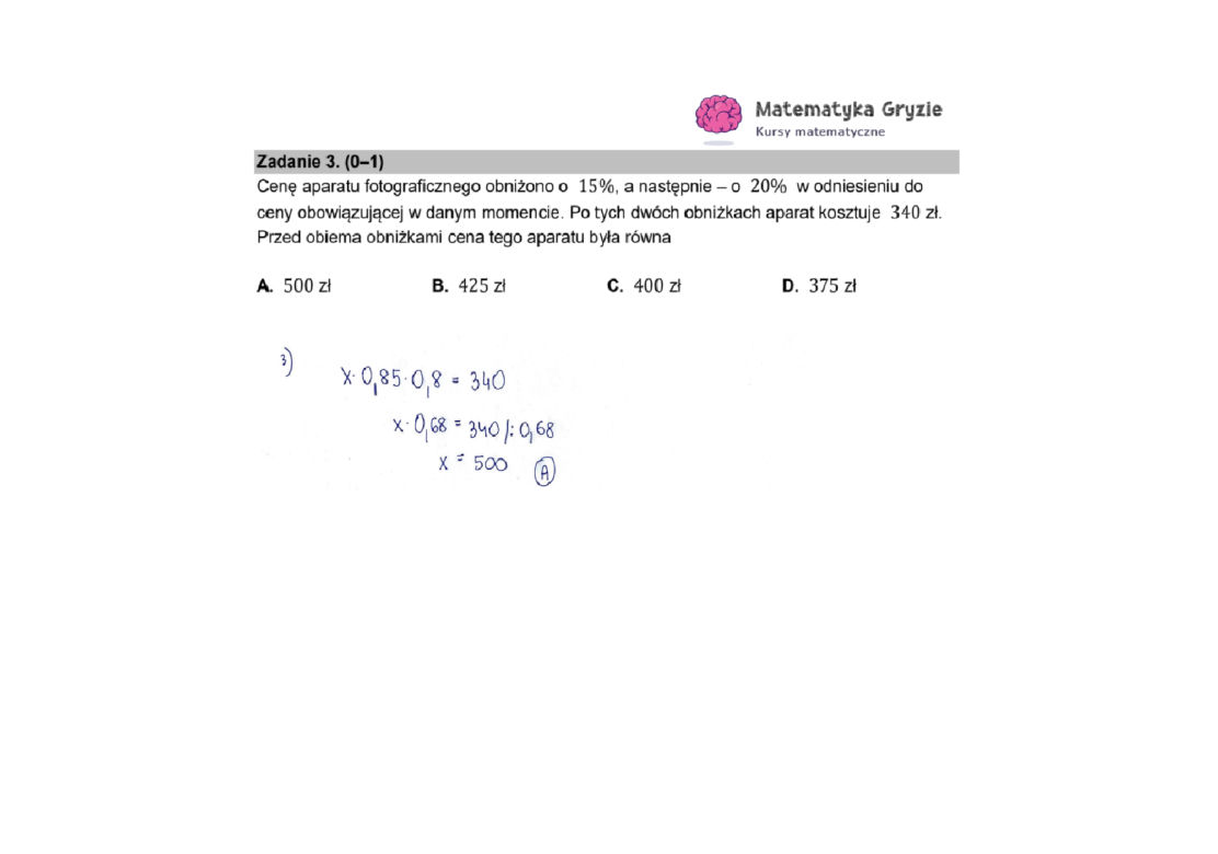 Matura 2023 stara formuła matematyka