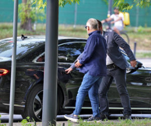 Aleksander Kwaśniewski u fryzjera