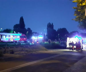 Wypadek na przejeździe kolejowym na Olszynka Grochowska