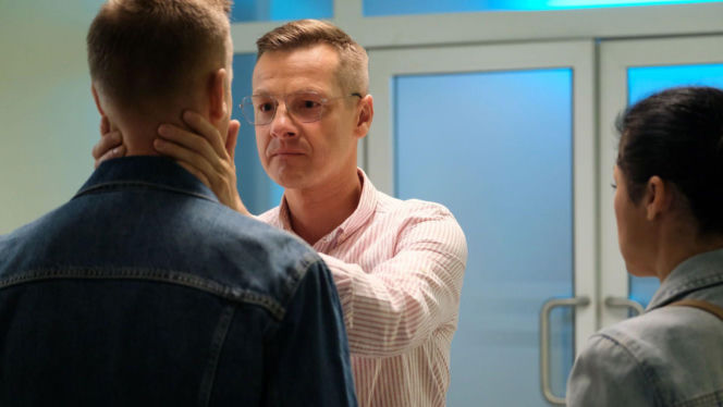 M jak miłość odc. 1907. Franka (Dominika Kachlik), Paweł (Rafał Mroczek), Piotrek (Marcin Mroczek)