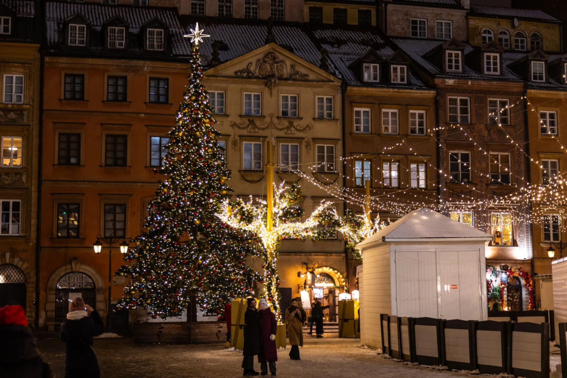 Iluminacja świąteczna 2023 w Warszawie - zdjęcia