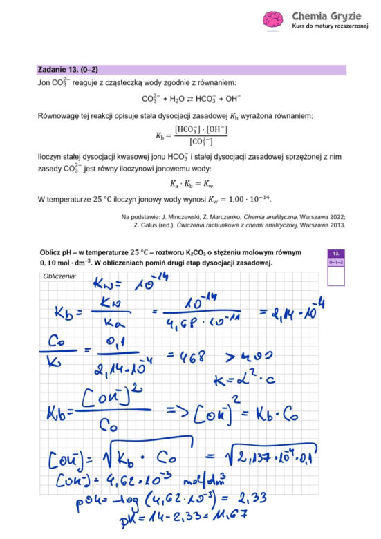 Matura 2026 z rozszerzonej chemii: odpowiedzi do wszystkich zadań z arkusza CKE 13.05.2026
