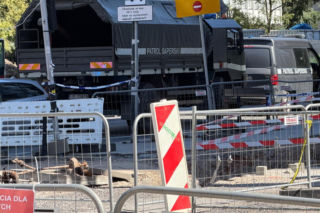 Niewybuch w centrum Warszawy