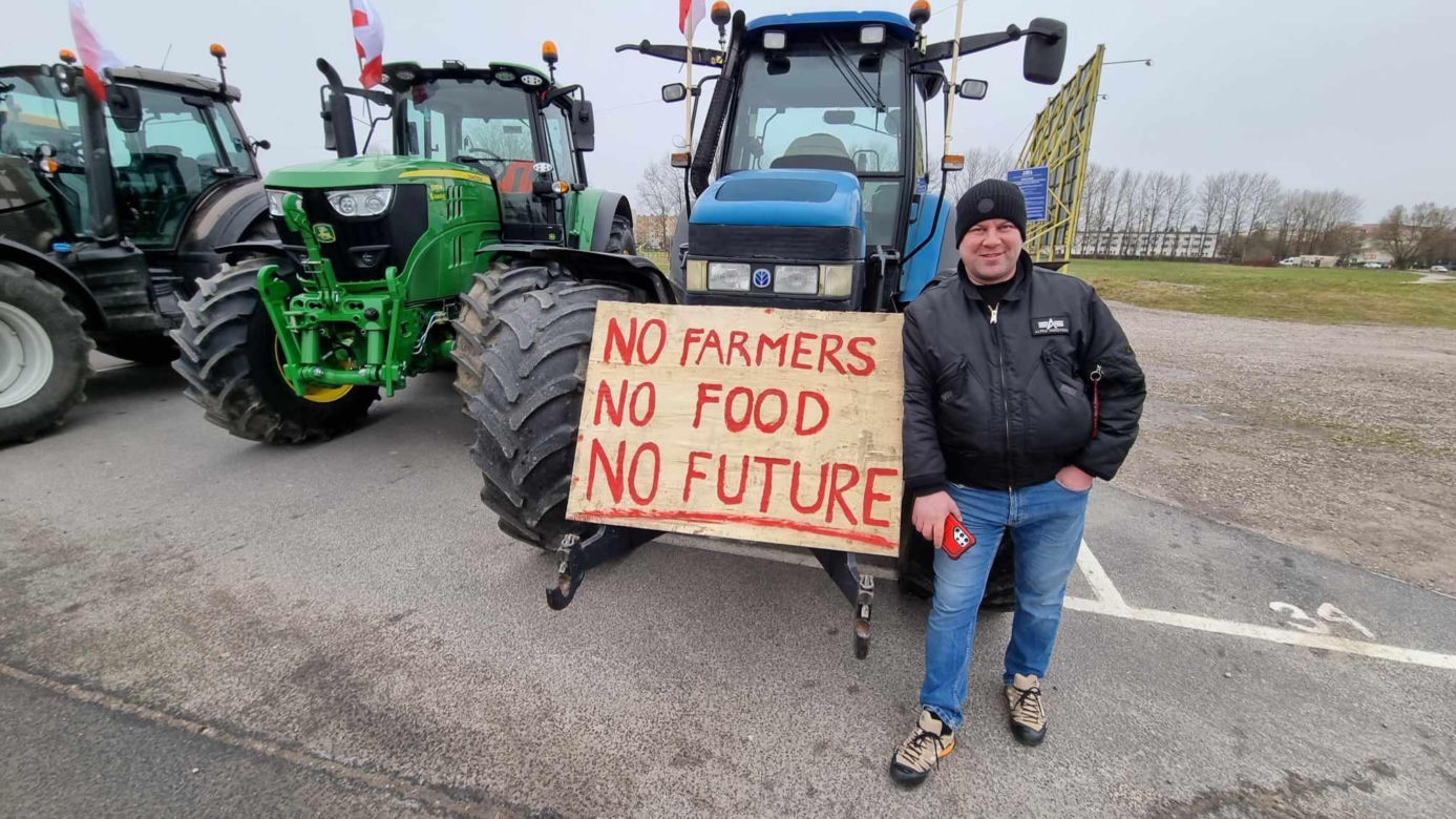 Protest rolników w Koszalinie