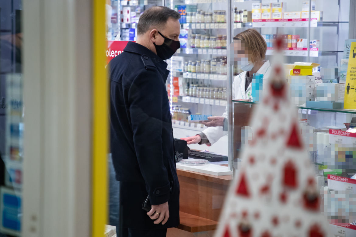Andrzej Duda na przedświątecznych zakupach