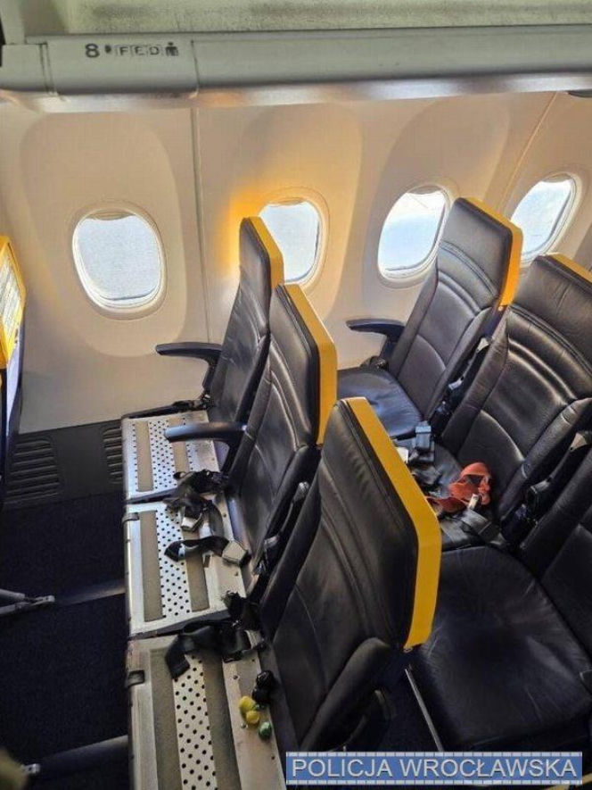 Akcja policji na lotnisku we Wrocławiu