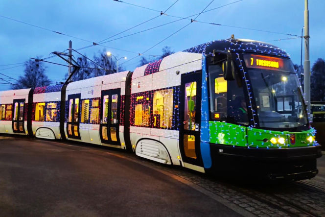 Świąteczne tramwaje w Szczecinie