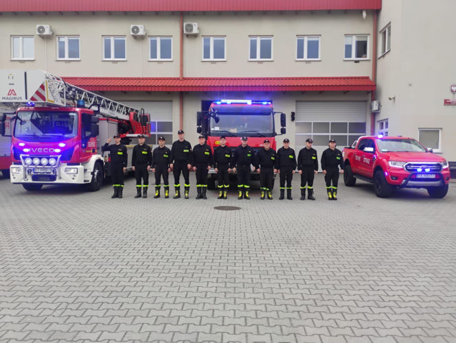 Hołd dla druha z OSP Trąbki