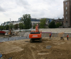 Budowa stacji Rondo Daszyńskiego - II linia metra