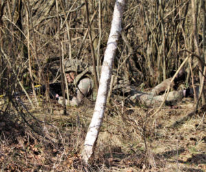 Brytyjscy żołnierze, ćwiczenia na poligonie
