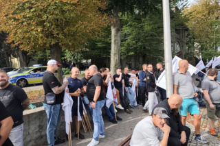 Protest górników i hutników