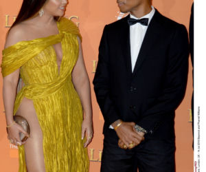 Gwiazdy na premierze filmu Król Lew - Beyonce i Pharrell Williams