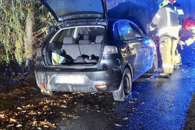 Cieszanowice - pożar samochodu