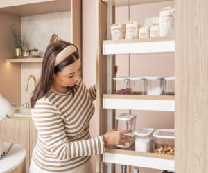 Kaszmirowa kuchnia z drewnem