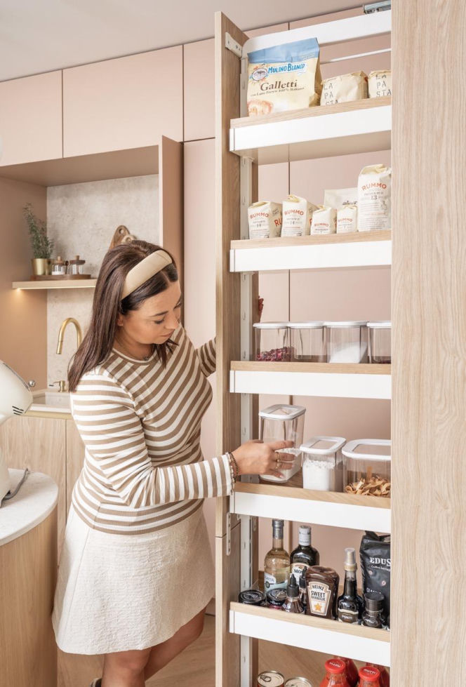 Kaszmirowa kuchnia z drewnem