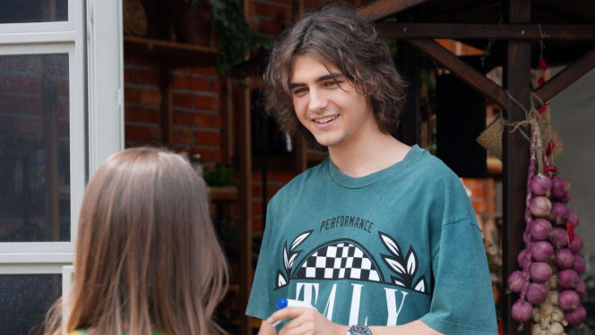 Barwy szczęścia odc. 3293. Ewa (Gabriela Ziembicka), Romeo (Jacek Tyszkiewicz)