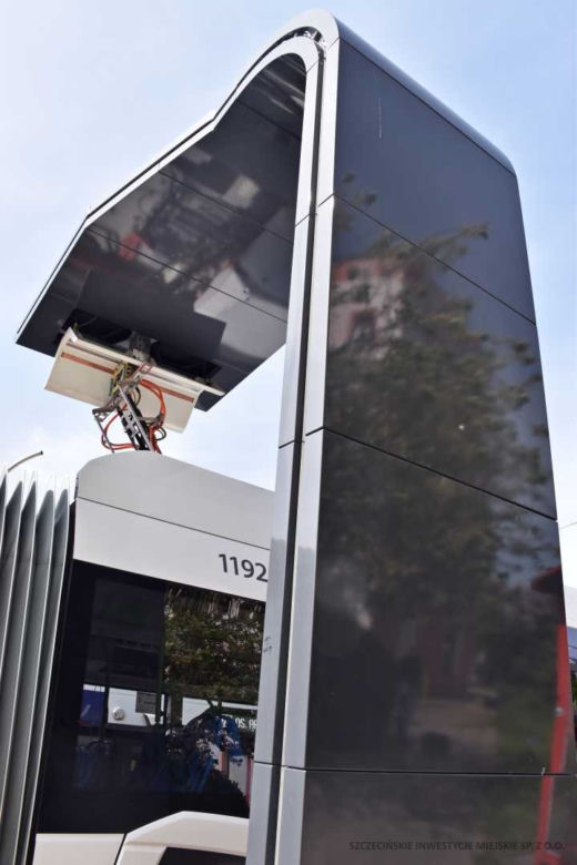 Test ładowarki do autobusów elektrycznych