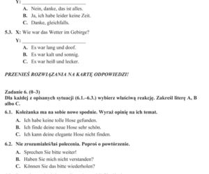 Próbny egzamin gimnazjalny 2013 - język niemiecki poziom podstawowy