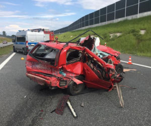 Wypadek na autostradzie A4