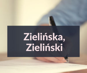 8. Zielińska/Zieliński