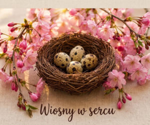 Kartka wielkanocna z życzeniami