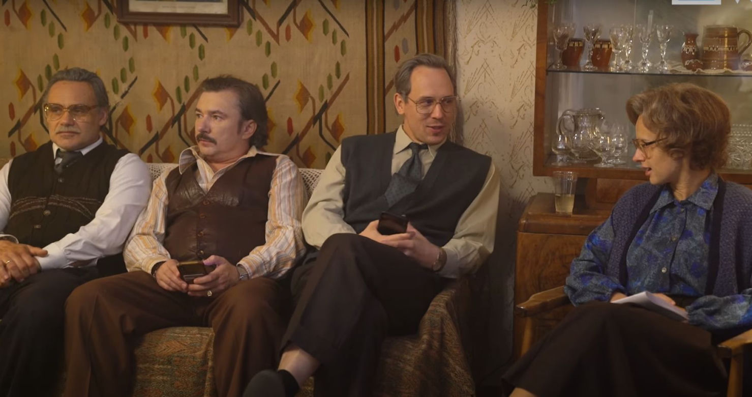 Stulecie Winnych 4: Andzia (Barbara Wypych), Stanisław (Jan Wieczorkowski), Michał (Stefan Pawłowski), Jerzyk (Jerzy Andrzejewski) 