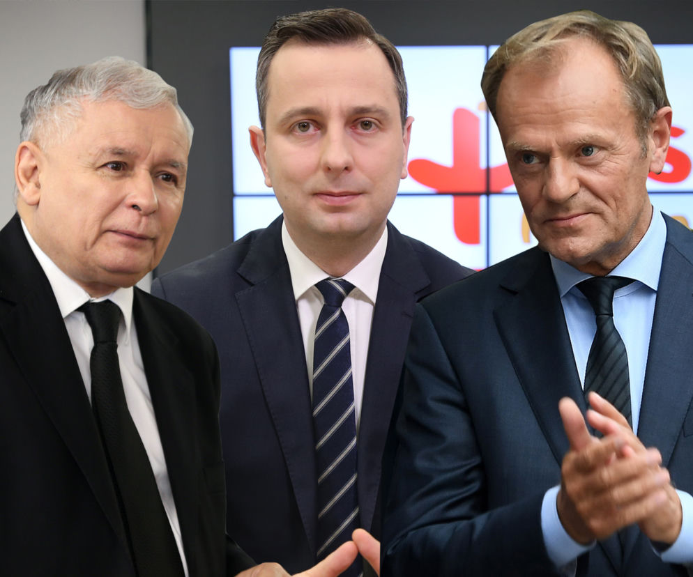 Kaczyński - Tusk - Kosiniak Kamysz