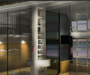 Design 32. ASP Warszawa, Anna Cichosz, Projekt wnętrza wagonu sypialnego Hostliner