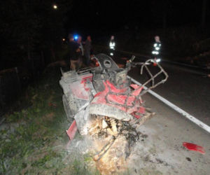 Tragiczny wypadek na DK 75. Ford zderzył się z quadem. 26-latka ratowali przypadkowi świadkowie