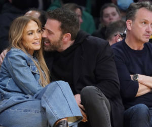Jennifer Lopez, Ben Affleck na meczu Lakersów