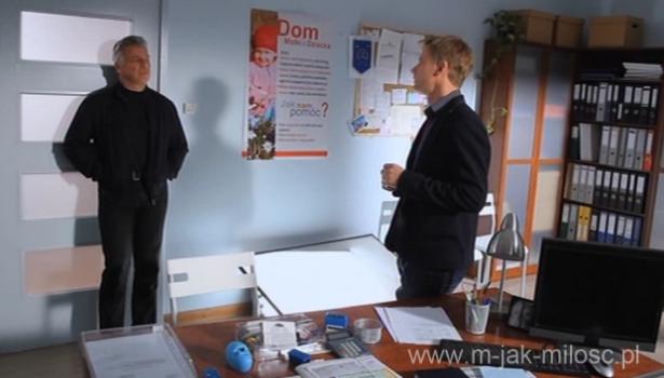 M jak MIŁOŚĆ odc. 973. Wojciech Marszałek (Emilian Kamiński), Michał Ozon (Dariusz Wnuk)
