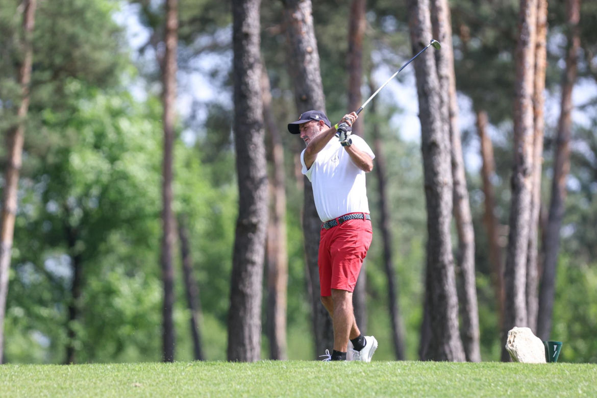 Michał Probierz na polu golfowym