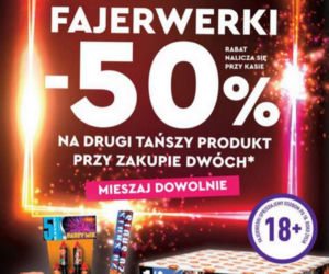 fajerwerki, drugie opakowanie 50 proc. taniej