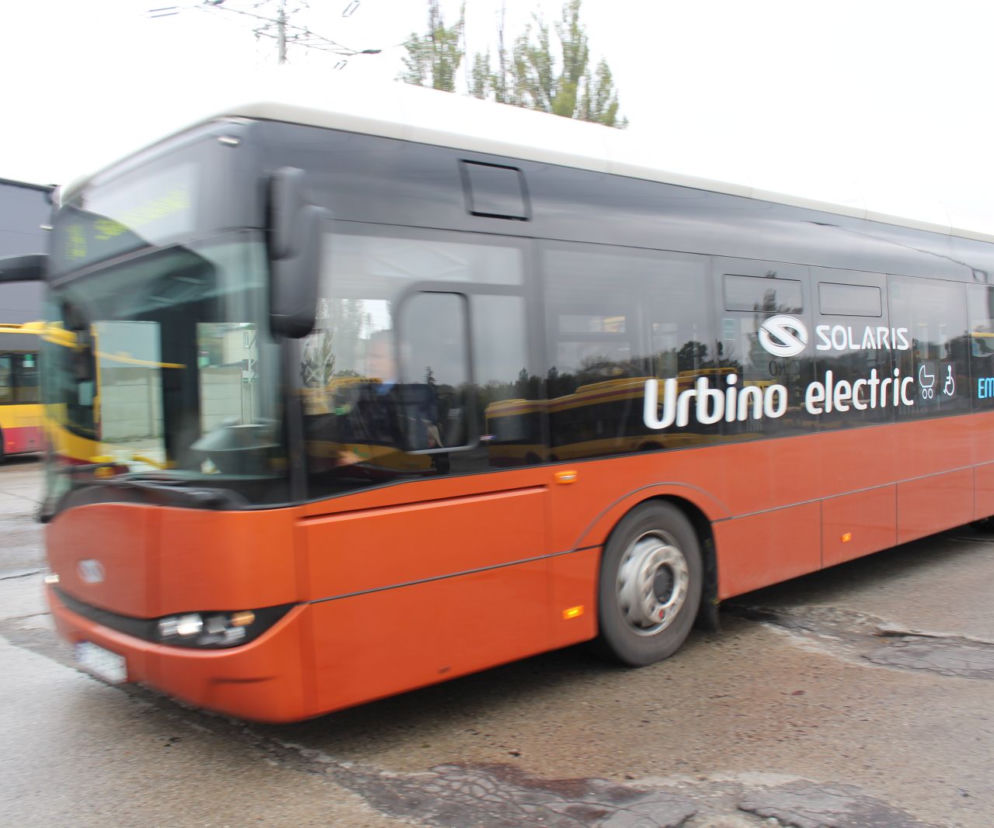 Elektryczny autobus Solaris Urbino na ulicach Łodzi