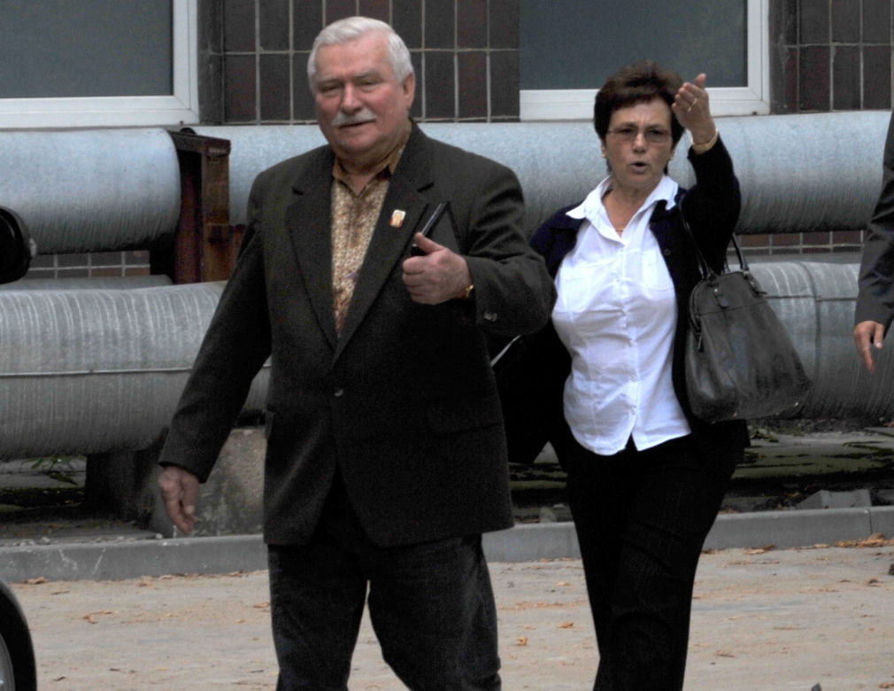 Lech Wałęsa z żoną Danutą