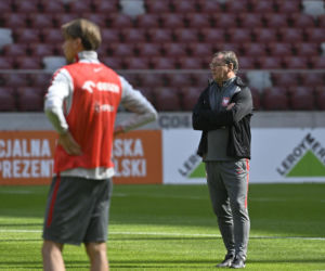 Trening reprezentacji Polski przed meczem ze Szwecją