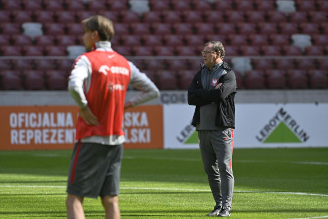 Trening reprezentacji Polski przed meczem ze Szwecją