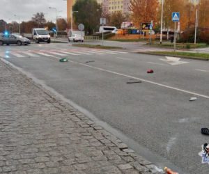 Rowerzysta potrącony na przejeździe rowerowym