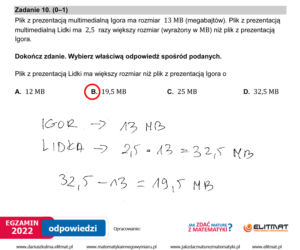 Egzamin ósmoklasisty 2022: Matematyka. ARKUSZ CKE i ODPOWIEDZI [25.05.2022]
