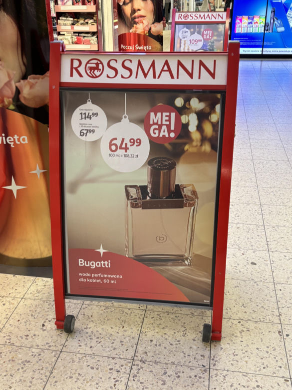Wyprzedaż perfum w Rossmannie