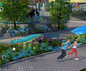 Giżycko: Na plaży miejskiej powstanie lunapark z ogromnym kołem widokowym [WIZUALIZACJE]