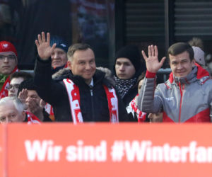 Andrzej Duda na konkursach skoków