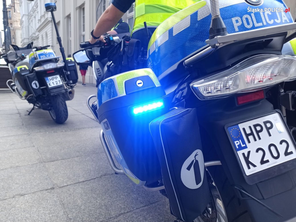 Nowe policyjne motocykle dostali policjanci w województwie śląskim