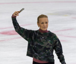 Aneta Zając na łyżwach