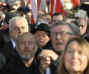 Protest pod TK. Kaczyński